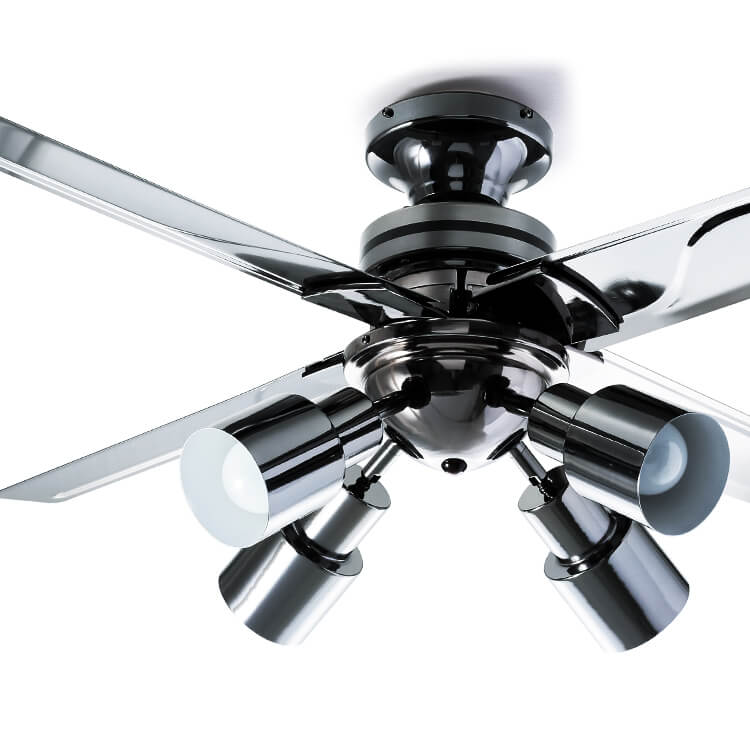 LOWYA シーリングファンライト Lasvolta 4L ブラック ベガ