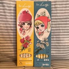 新品未使用 昭和レトロ 希少美品 高橋真琴 コーリン鉛筆2ダースセット