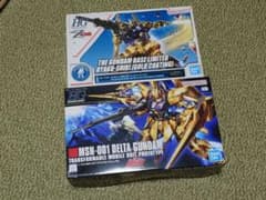 HG百式ゴールドコーティング&HGデルタガンダム金メッキ セット - メルカリ