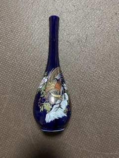 未使用] 九谷焼 陶器 花瓶 一輪挿し 金彩鳥 花模様 - メルカリ