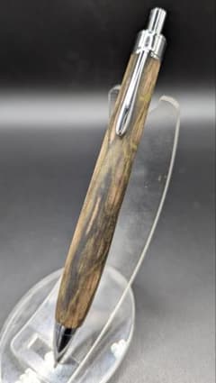 357ペン工房翌檜 黒柿 緑孔雀杢 木軸シャーペン ボールペン - メルカリ