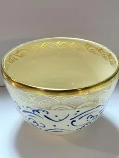 粟田焼 在銘 茶碗 鎹直し 時代物 人物絵 明治 大正 古美術」 2025年