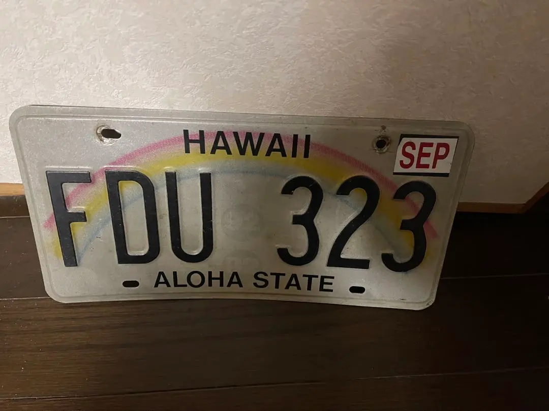 コレクター向け ハワイ 仮ナンバー ナンバープレート 本物 Hawaii 激レア
