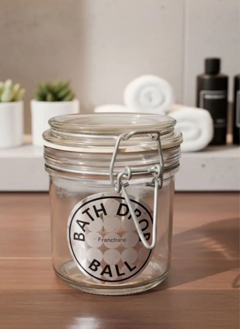 Francfranc ガラスジャー SML 3点セット ガラス瓶 ガラス フィド