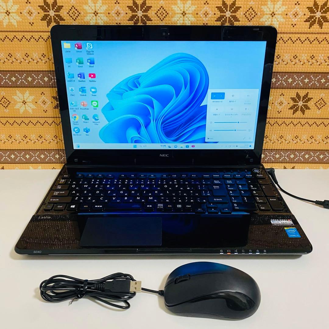Y84 NECノートパソコンSSD高速 Windows11オフィス2024付き - メルカリ