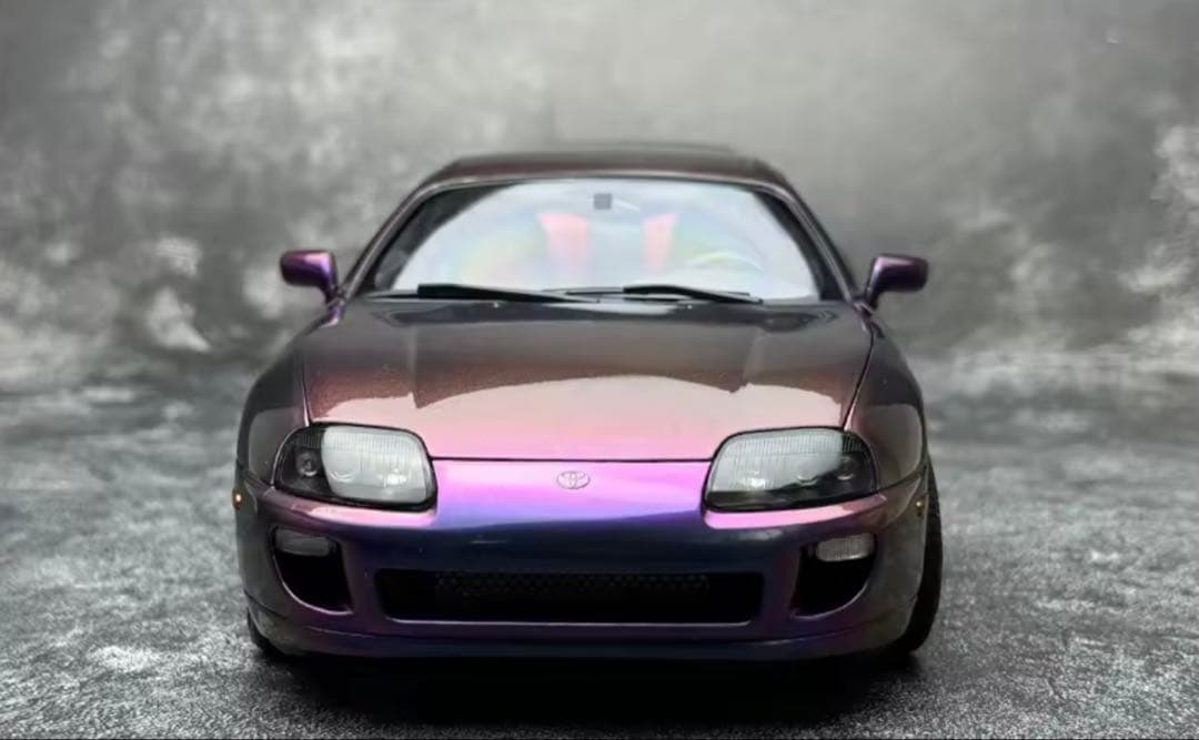 Toyota Supra A80WhelArt Purple 1:18 ミニカー