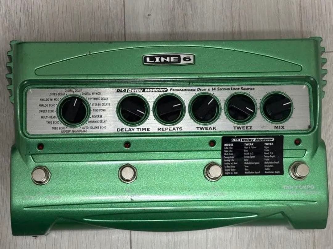 LINE6 DL-4 ディレイ 純正アダプター付き LINE6 DL4 アダプター&専用