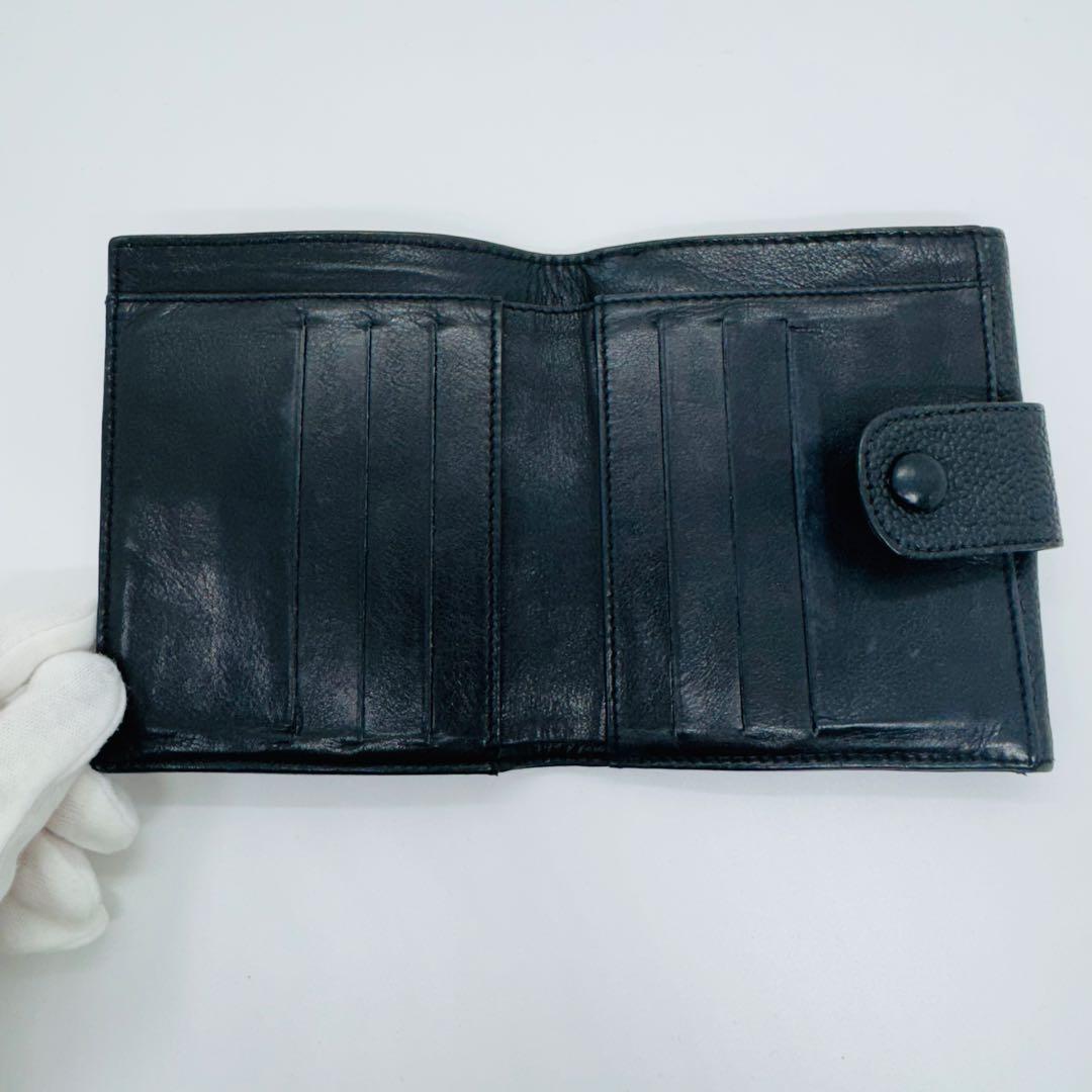 ✨CHANEL✨シャネル✨レザー✨ブラック✨ココマーク✨2つ折り財布✨