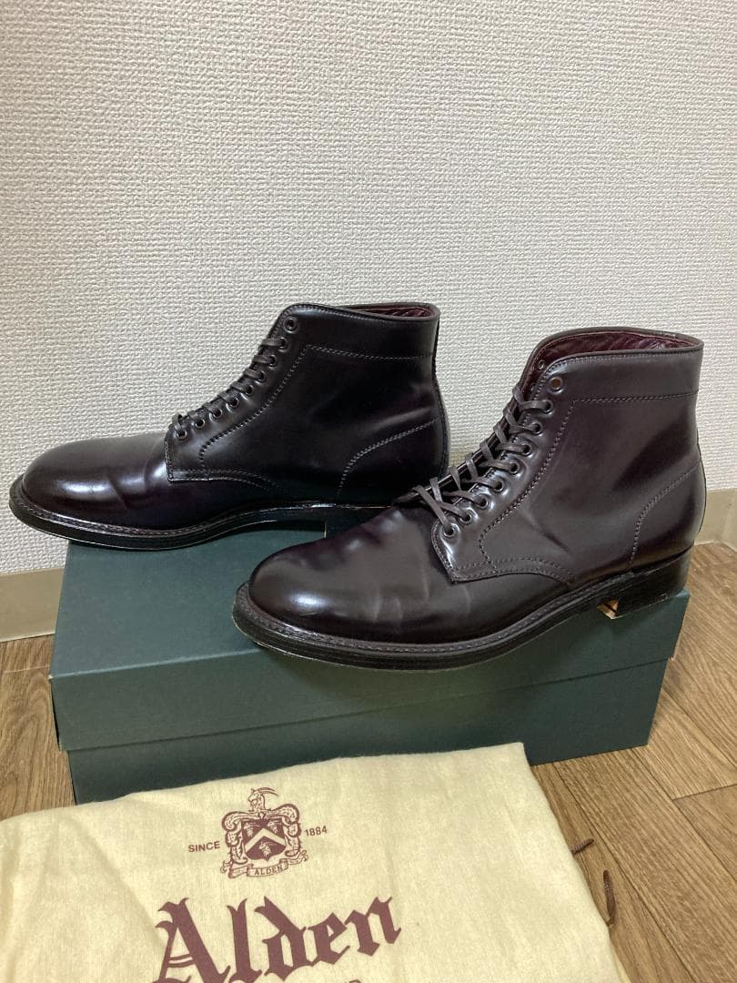 ALDEN オールデン　45061　バーガンディコードバン ブーツ 8D