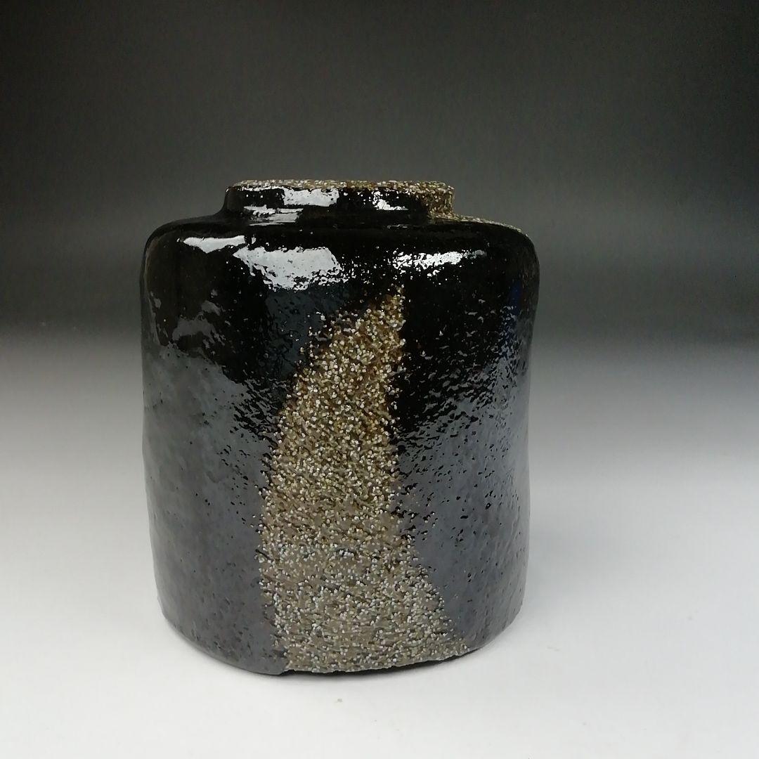 T448 茶碗 『空中寒月写』『押小路窯 庄左ェ門 造』 共箱 抹茶碗