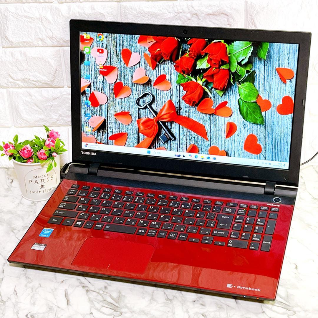 超美品✨Windows11✨新品爆速SSDノートパソコン赤✨カメラ薄型✨オフィス