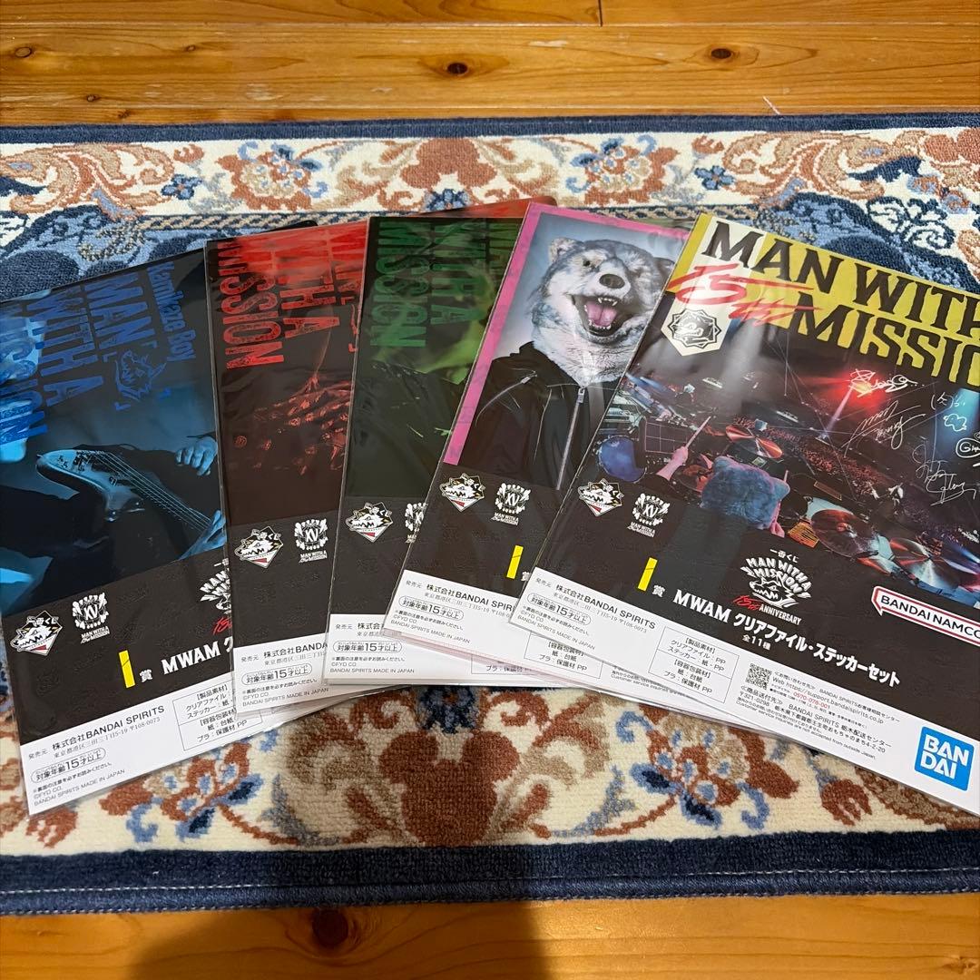 MAN WITH A MISSION クリアファイル 5枚セット マンウィズ - メルカリ