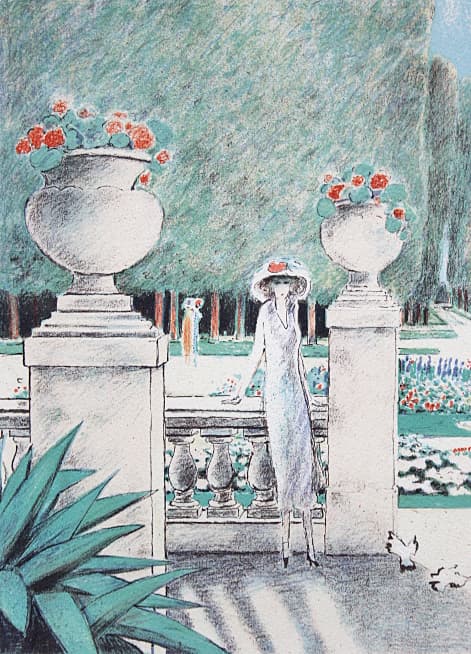 カシニョール【秋の午後】 リトグラフ