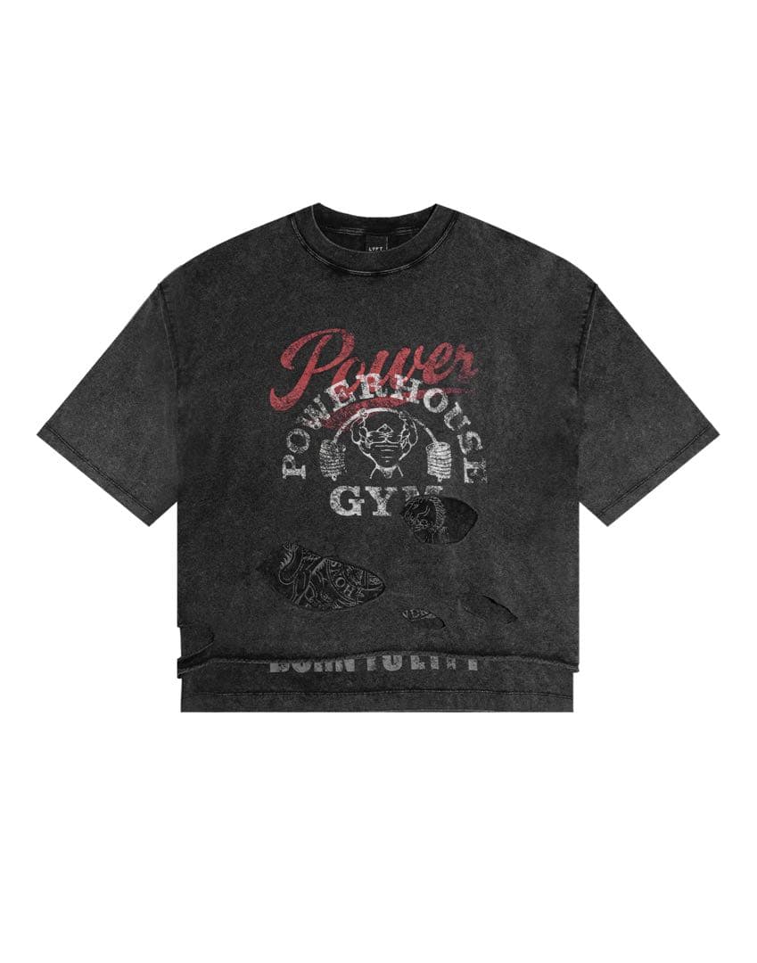 LÝFT × POWER HOUSE GYM T-SHIRT - BLACK - メルカリ