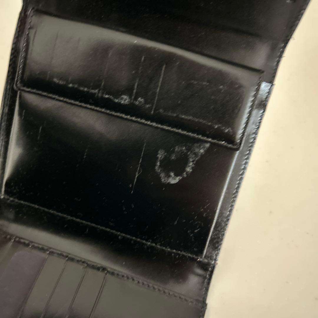 【未使用難あり】PRADA 三つ折り財布 ブラック