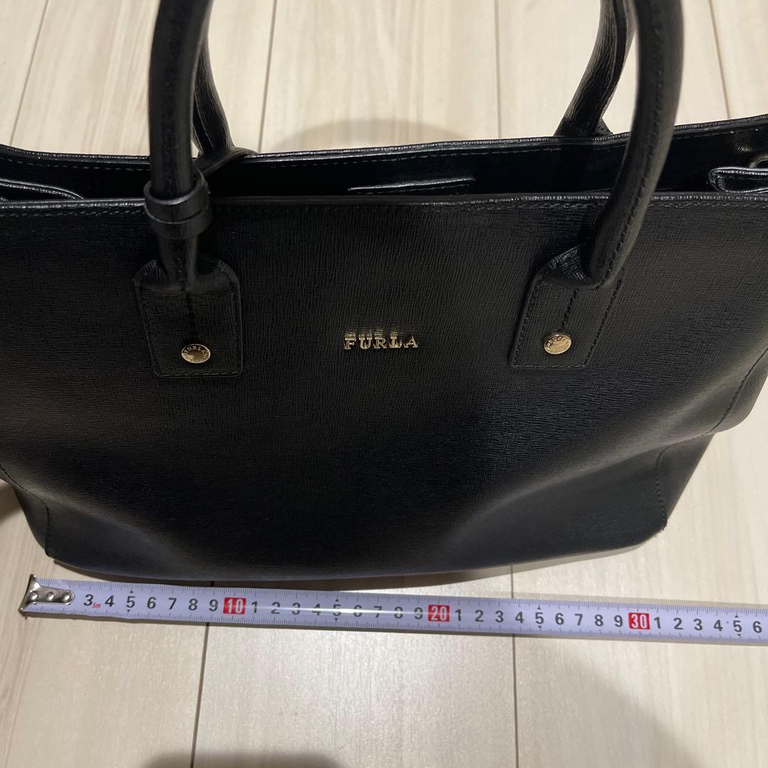 美品 FURLA 2way ショルダーバッグ ハンドバッグ トートバッグ 大容量