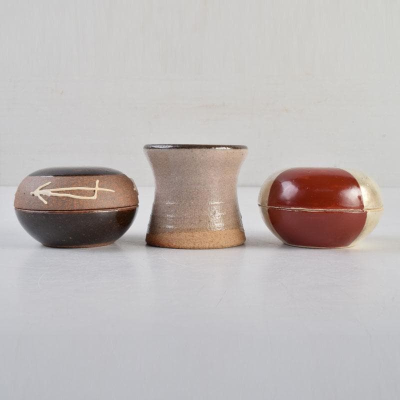 茶道具 武村利左衛門 中村清六 盃・蓋置・香合 共箱 5点まとめ