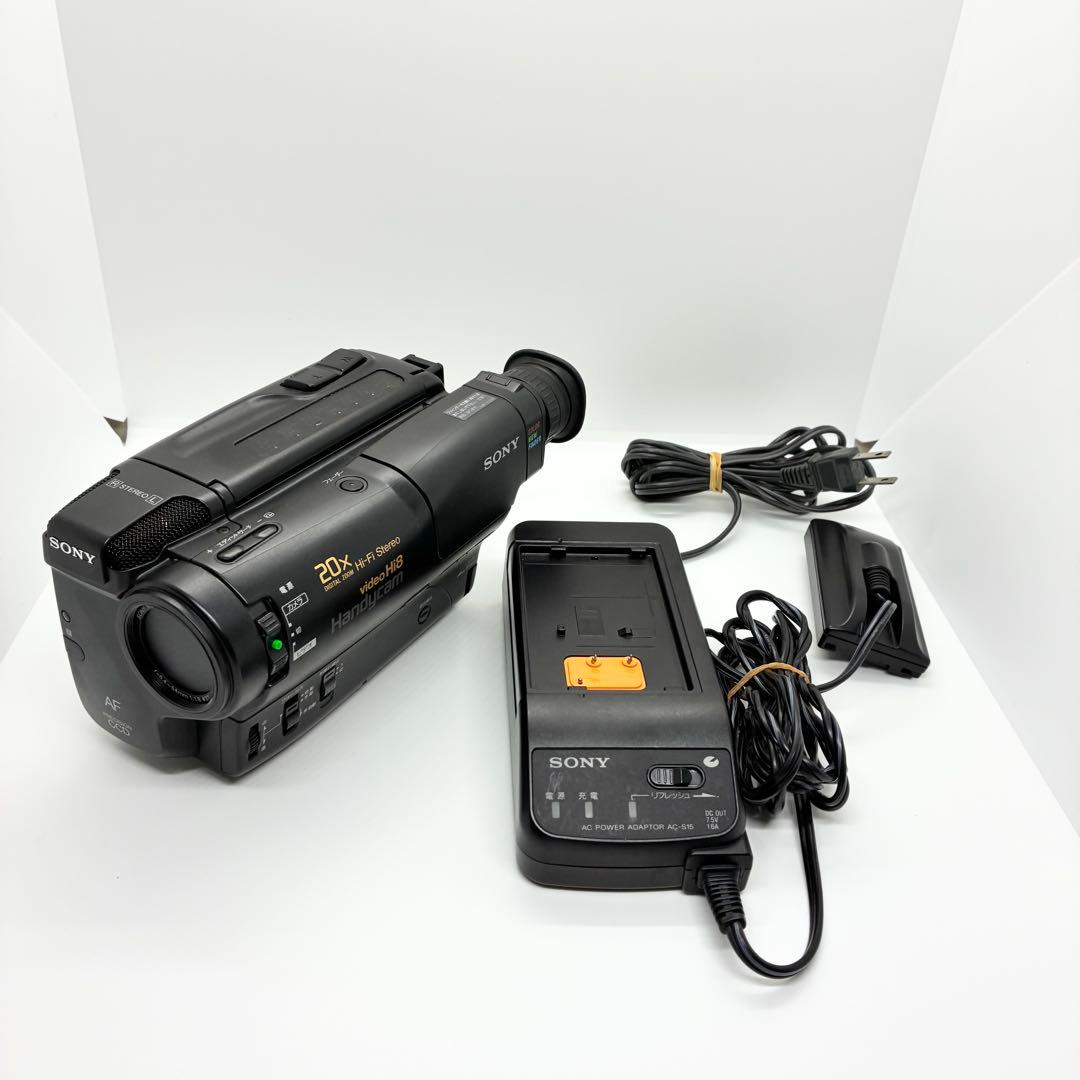 動作品 SONY ソニー Hi8 ビデオカメラ CCD-TR850 - メルカリ