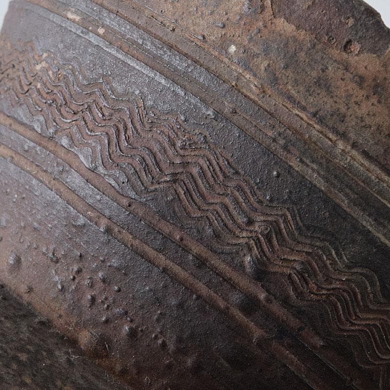 朝鮮美術　須恵器　新羅土器　新羅無細土　壷　C　R9089