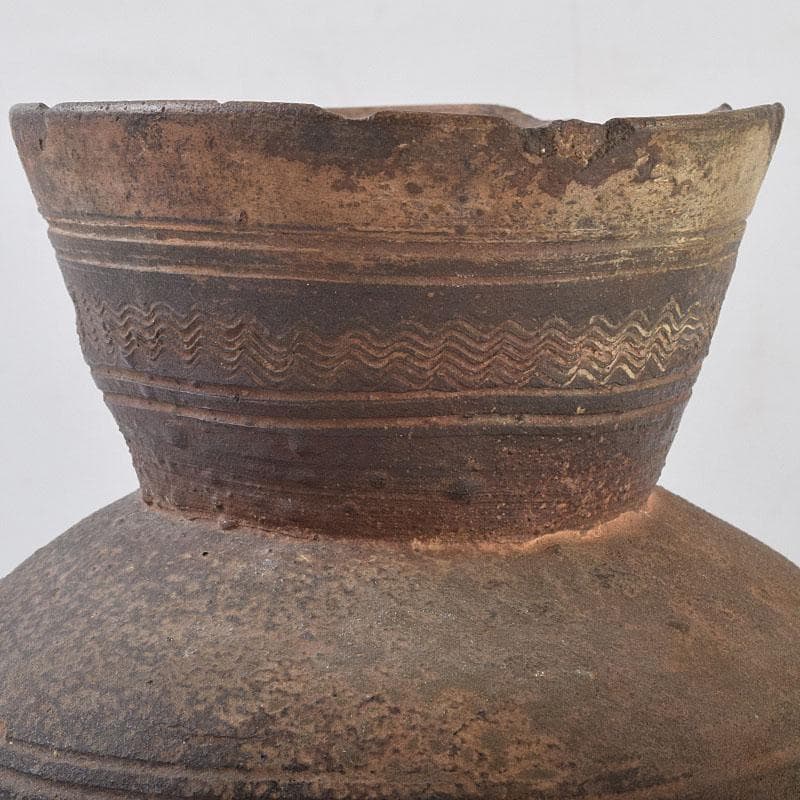 朝鮮美術　須恵器　新羅土器　新羅無細土　壷　C　R9089