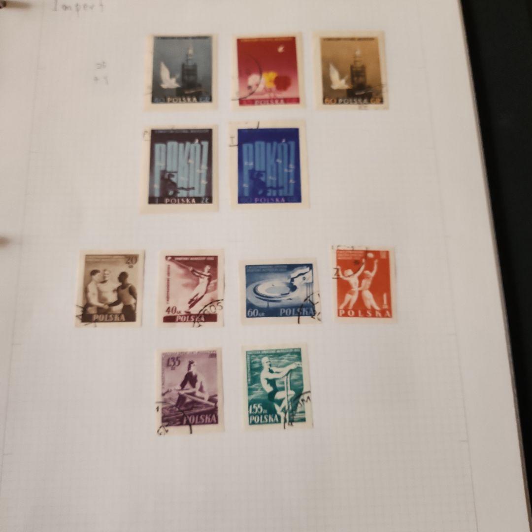 ポーランド 使用済み切手5冊