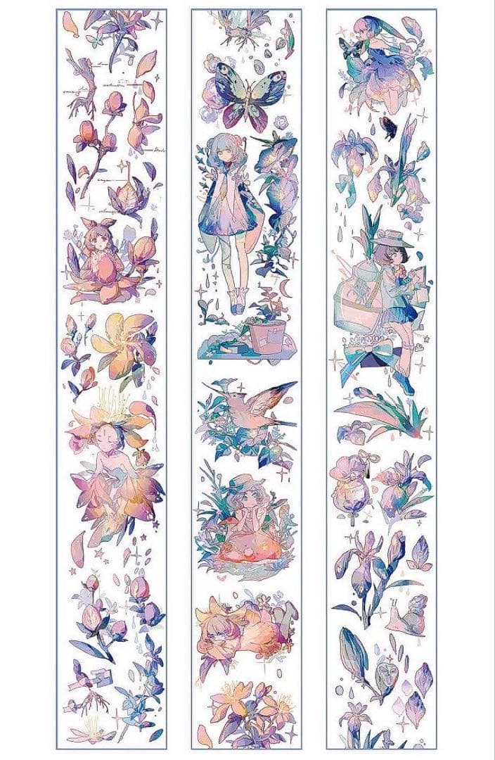 0716 海外 マスキングテープ 人物マステ 中古セット PET まとめ売り