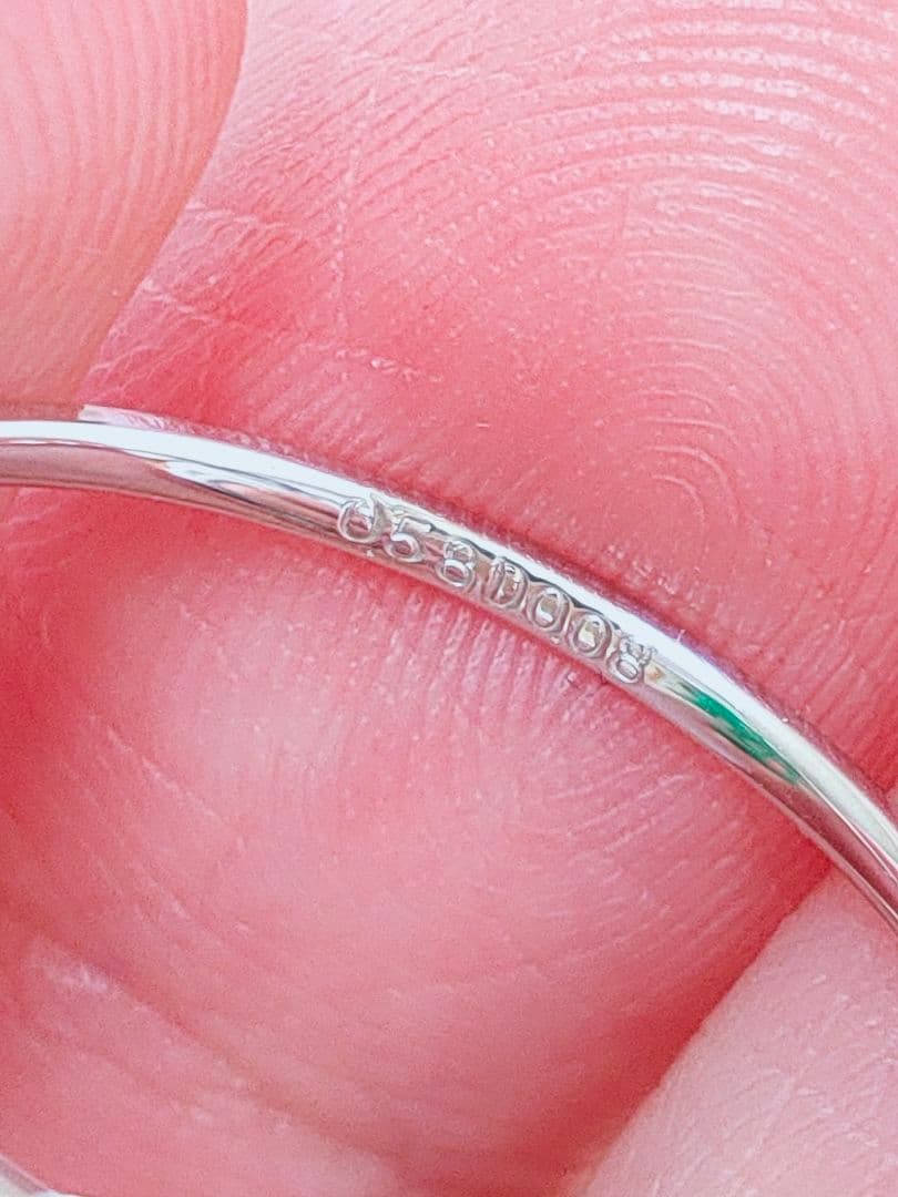 未使用品 pt900 天然タンザナイト ダイヤモンド リング