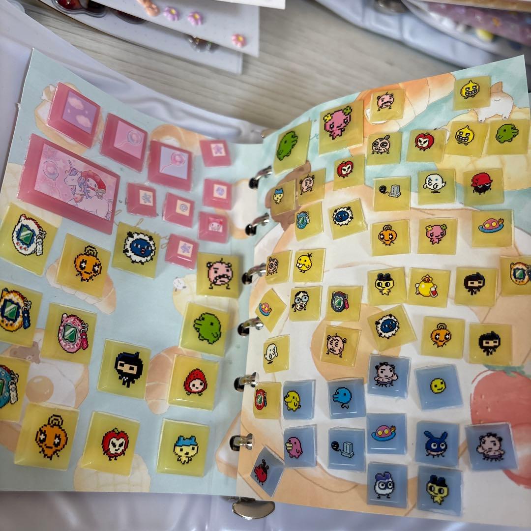 シール帳　シール付き6冊セット　ボンボンドロップ　ウォーター　タイル　おはじき