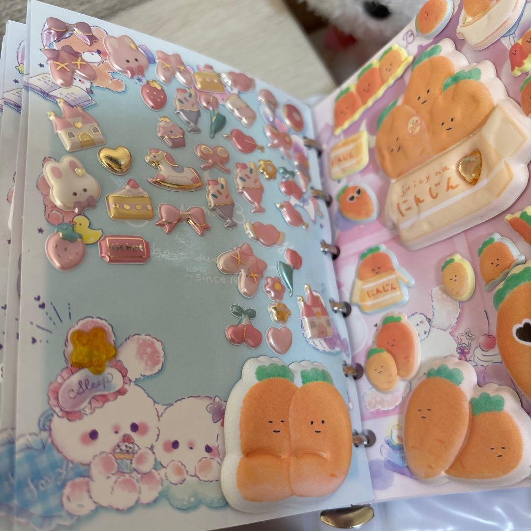 シール帳　シール付き6冊セット　ボンボンドロップ　ウォーター　タイル　おはじき