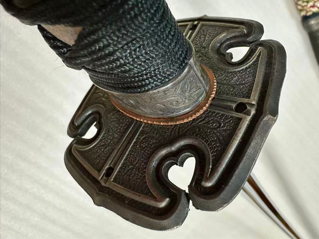 美品 模造刀 大太刀 飾り太刀 陣太刀 鞘付き全長約121cm 11O