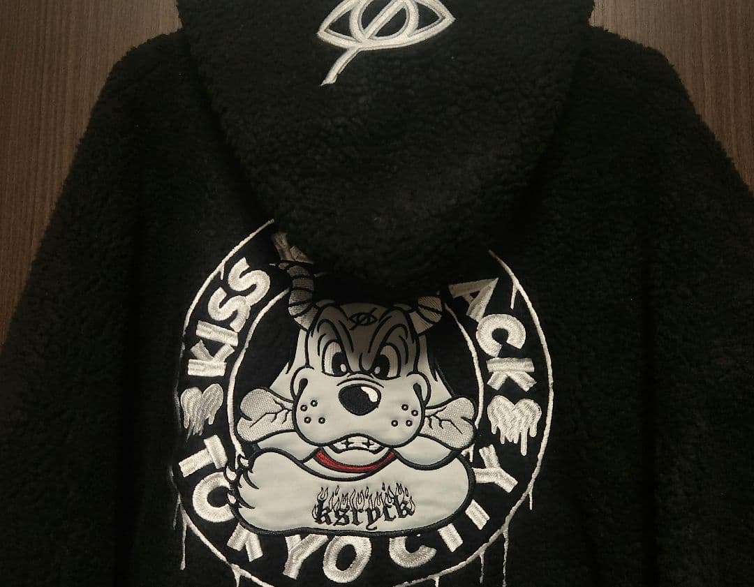 定価1万8000円 ガルフィー GALFY × KRY コラボ ボア パーカー