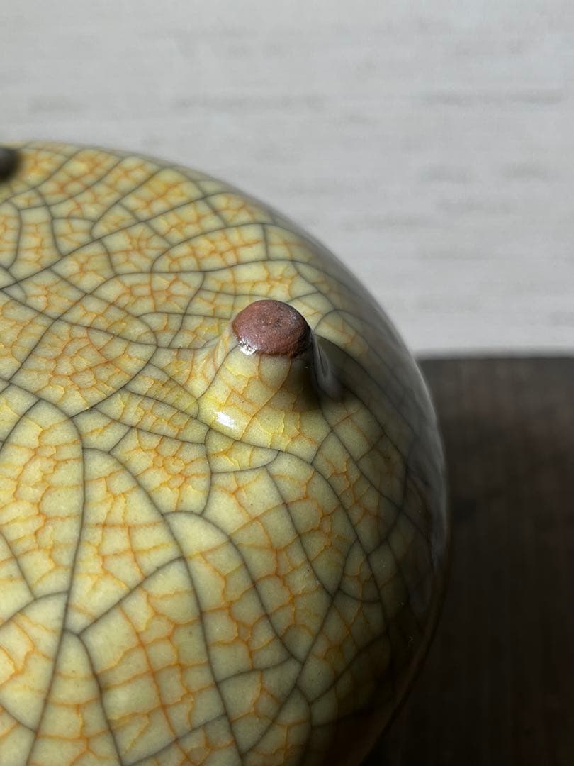 明 哥釉三足香炉 明時代