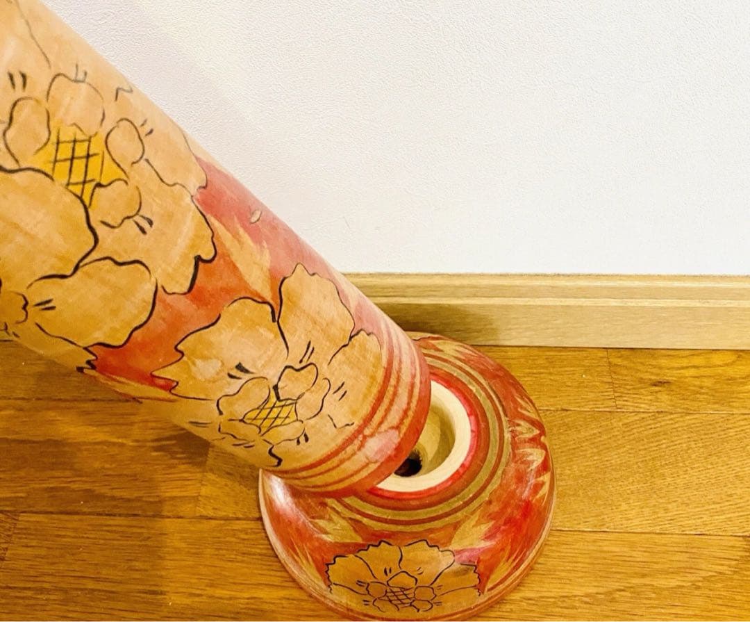 中古 こけし 日本 人形 木製 特大 本多伸夫 55cm コレクション 伝統