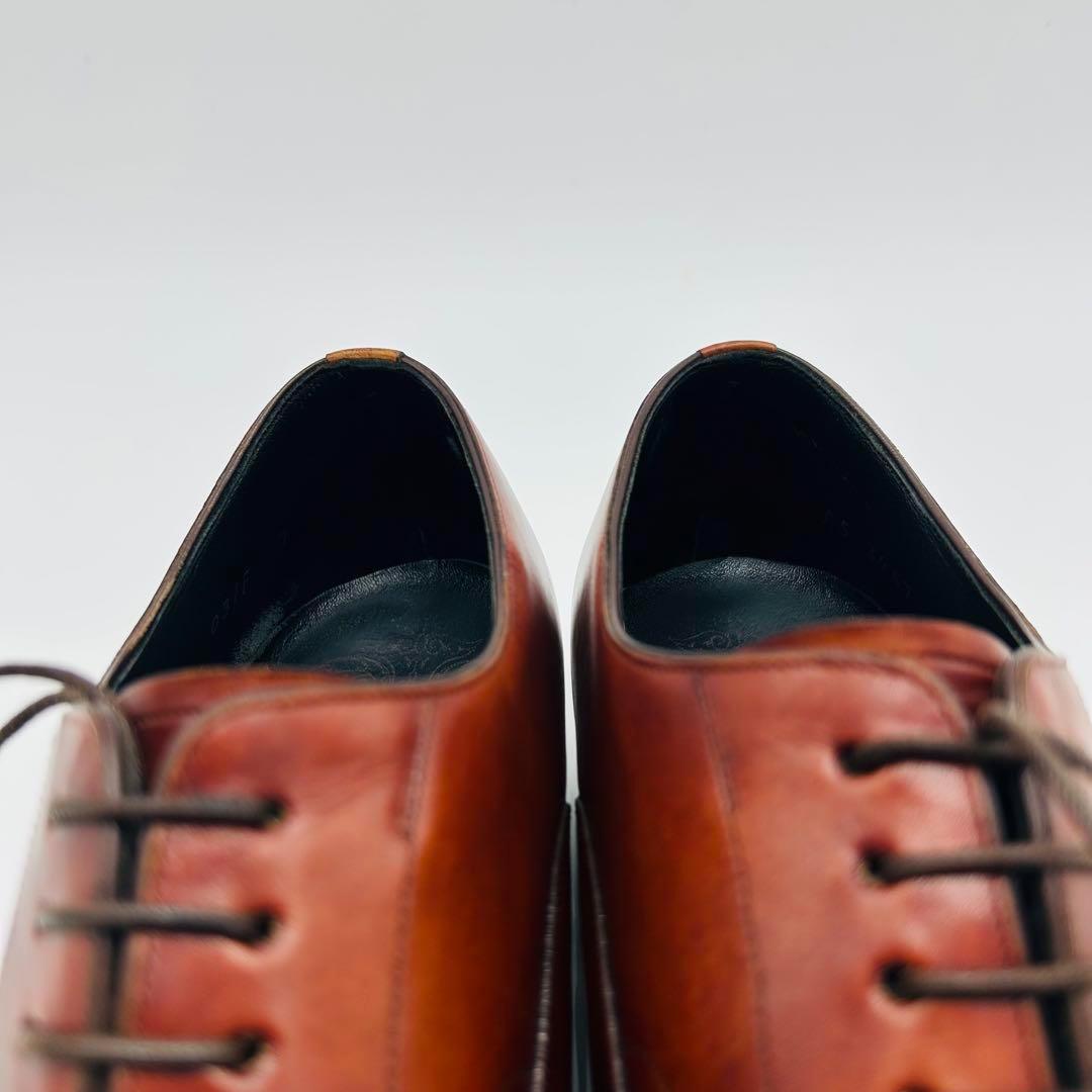 SHETLANDFOX ブライトン ストレートチップ US7 ブラウン 内羽根