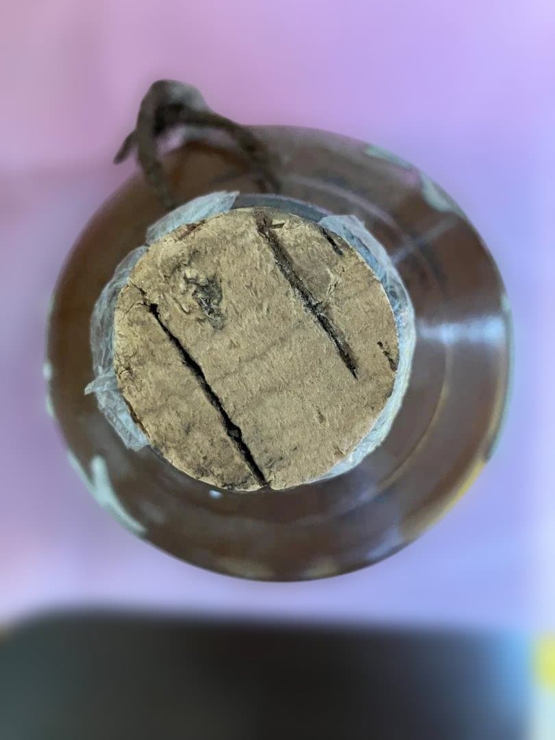 一升(1.8ℓ)徳利 酔鯨酒造 1985年2月当時物 空瓶 陶器製コルク栓付2個