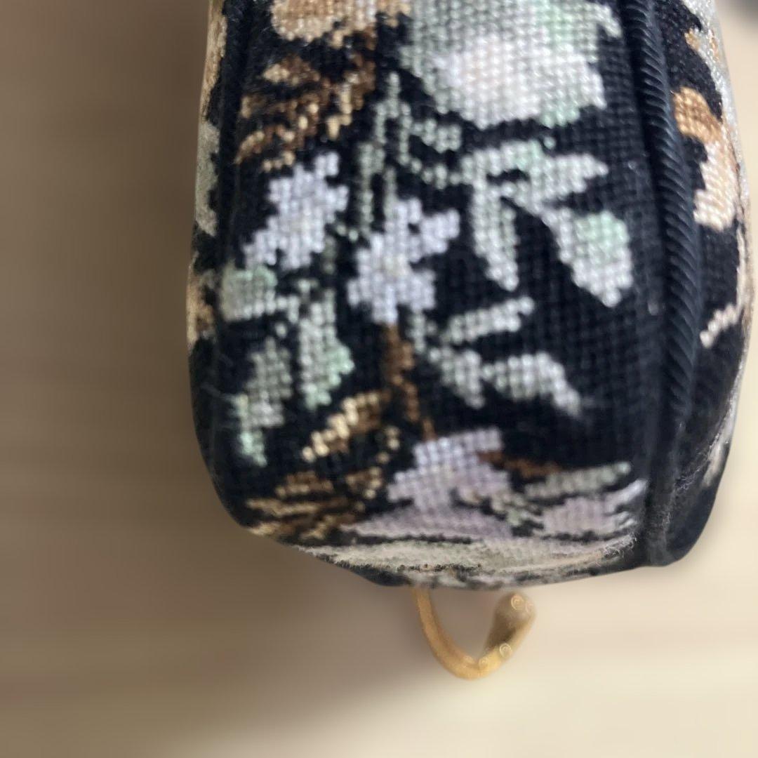 ア*シ様 プチポワン　久家道子　刺繍バッグ　パーティバッグ