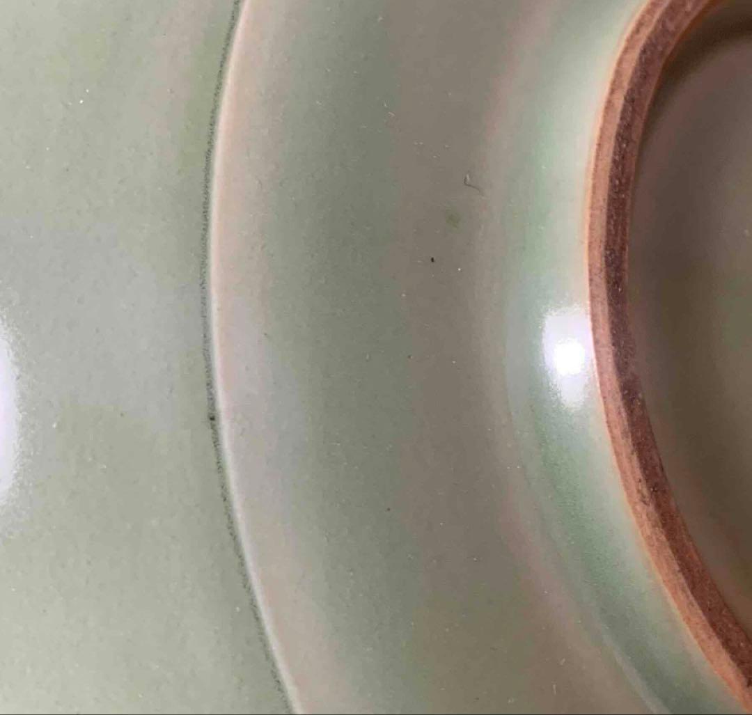 中国 青磁鳳凰平鉢　f2250915