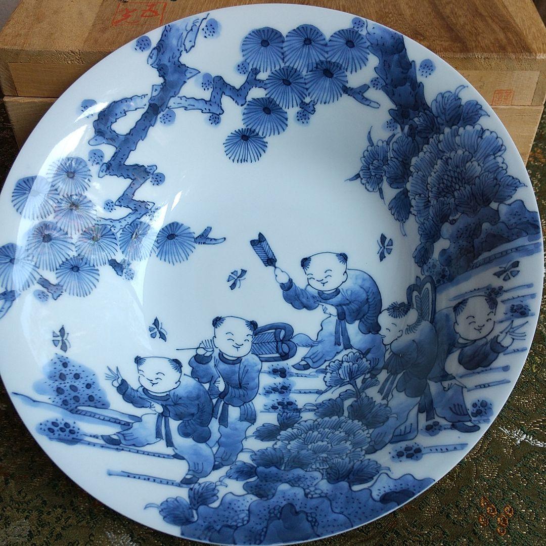 平戸 三川内焼 五光窯 唐子鉢 唐子焼き 陶器 プレート 三川内焼