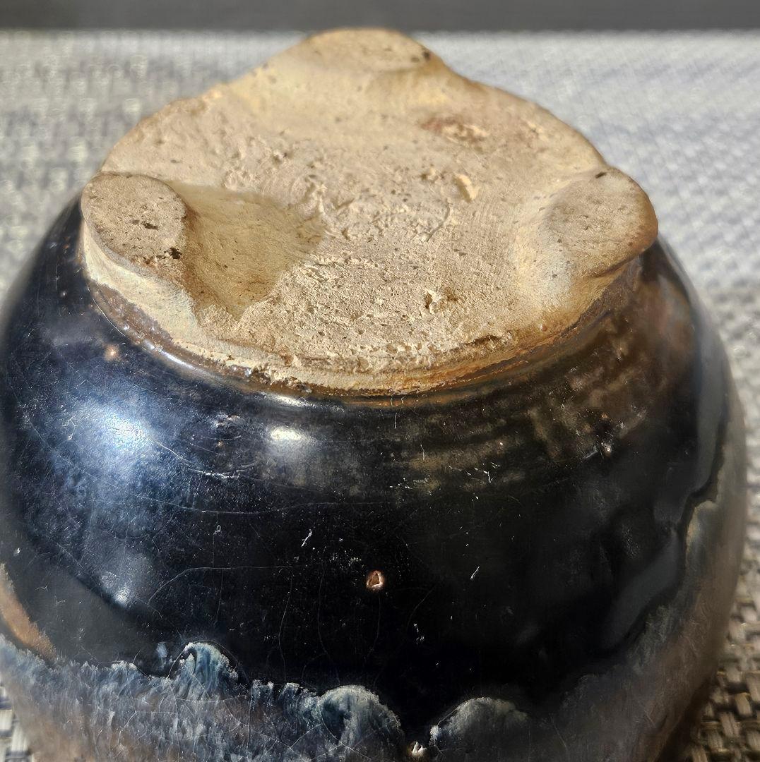 名品❗】時代古作 中国古陶磁 南宋時代頃 吉州窯 玳玻天目 茶碗 香炉