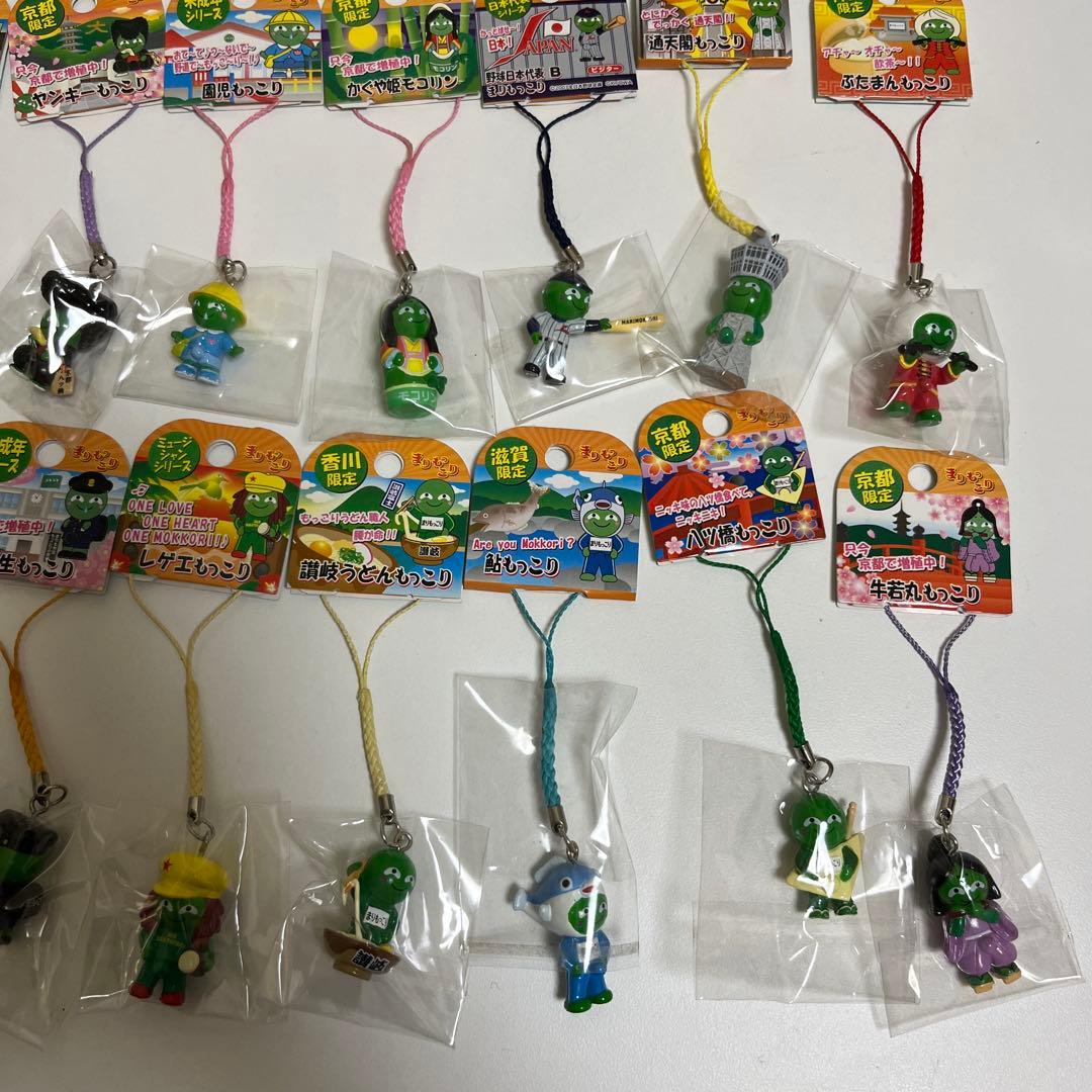 ご当地 まりもっこり　ストラップ　マスコット　キーホルダー　根付け　40点セット