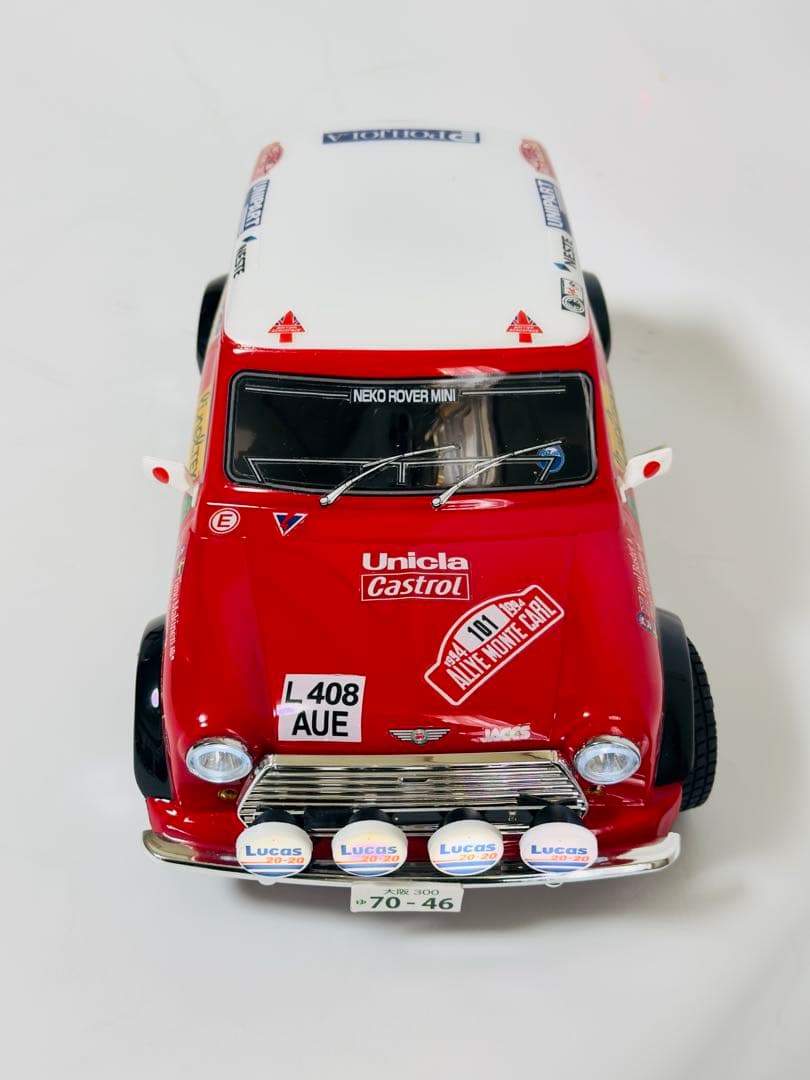 Mシャーシ ローバーミニ モンテカルロラリー12灯 電飾仕様 新品ボディ