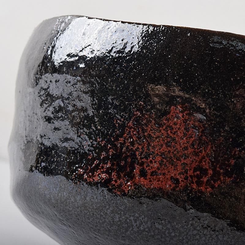 M5 様専用 楽吉左衛門 九代了入作 黒楽茶碗 銘「曙」 極め箱 M R8071