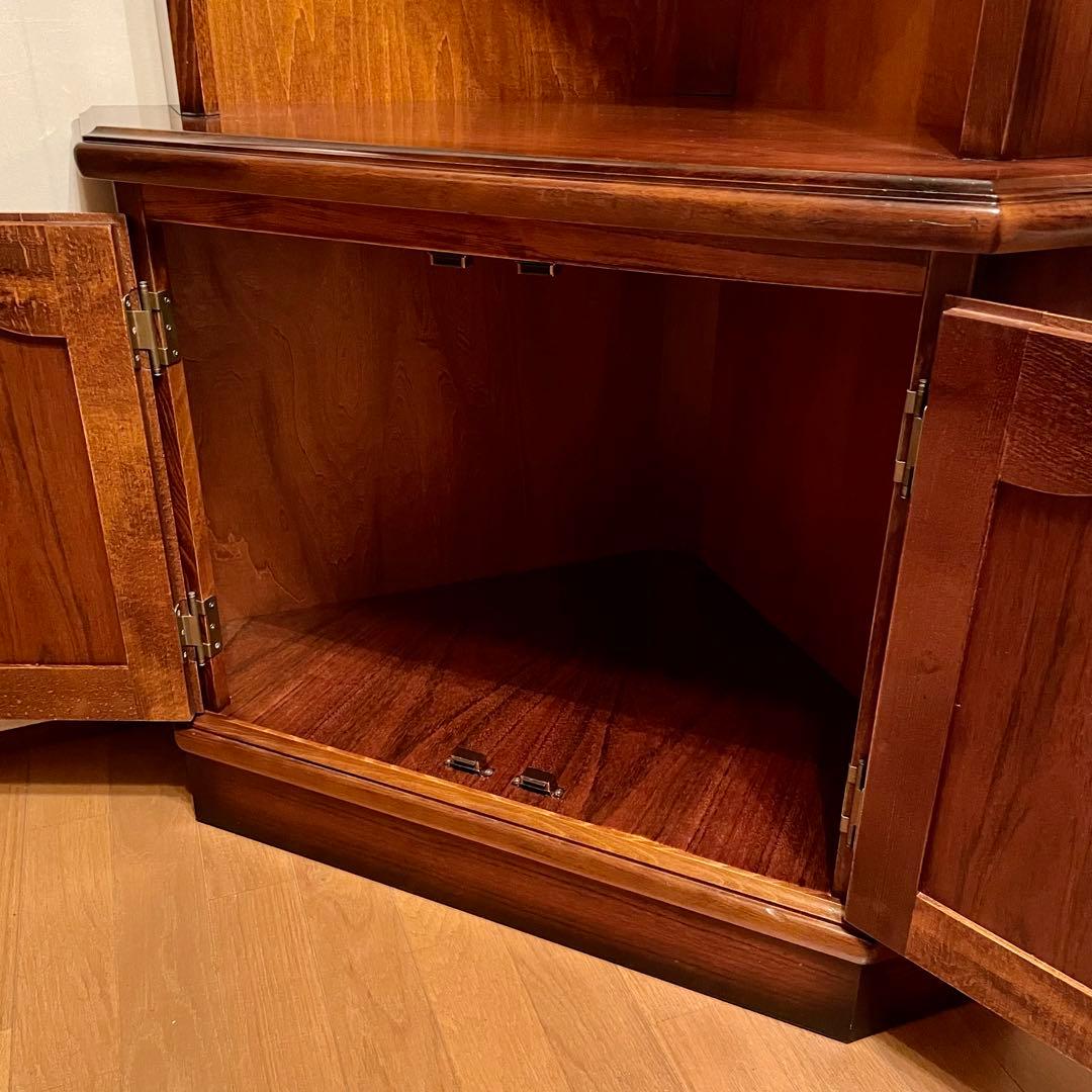 【カリモク】\"コロニアル\" HC3300NK 隅棚 コーナーキャビネット