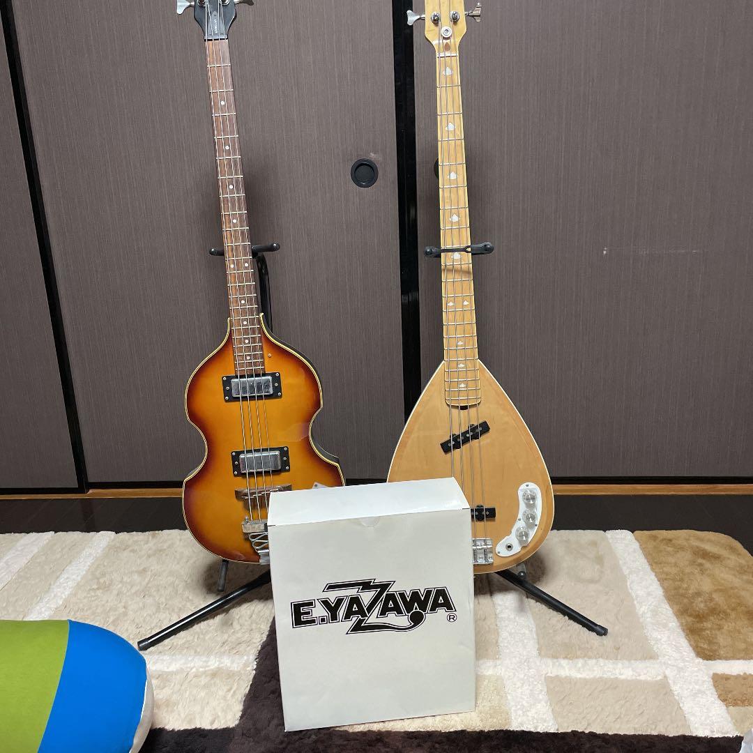 矢沢永吉フィギュアとベースギター2本 矢沢永吉フィギュアとベースギター2本 矢沢永吉フィギュアとベース