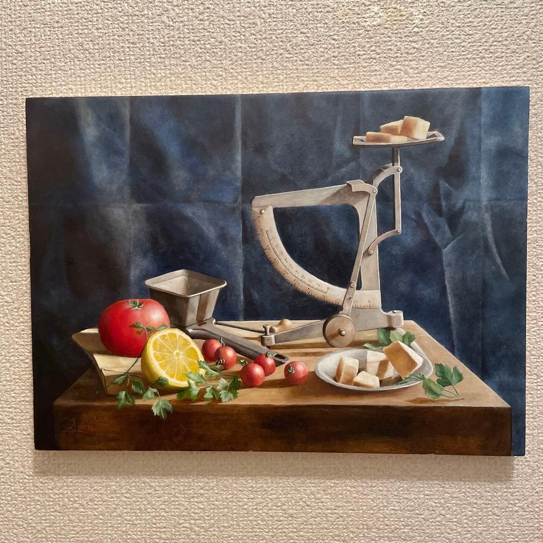 ○一点もの ○油絵 肉筆 ○omiのオリジナル作品 ○静物画 ○F6号