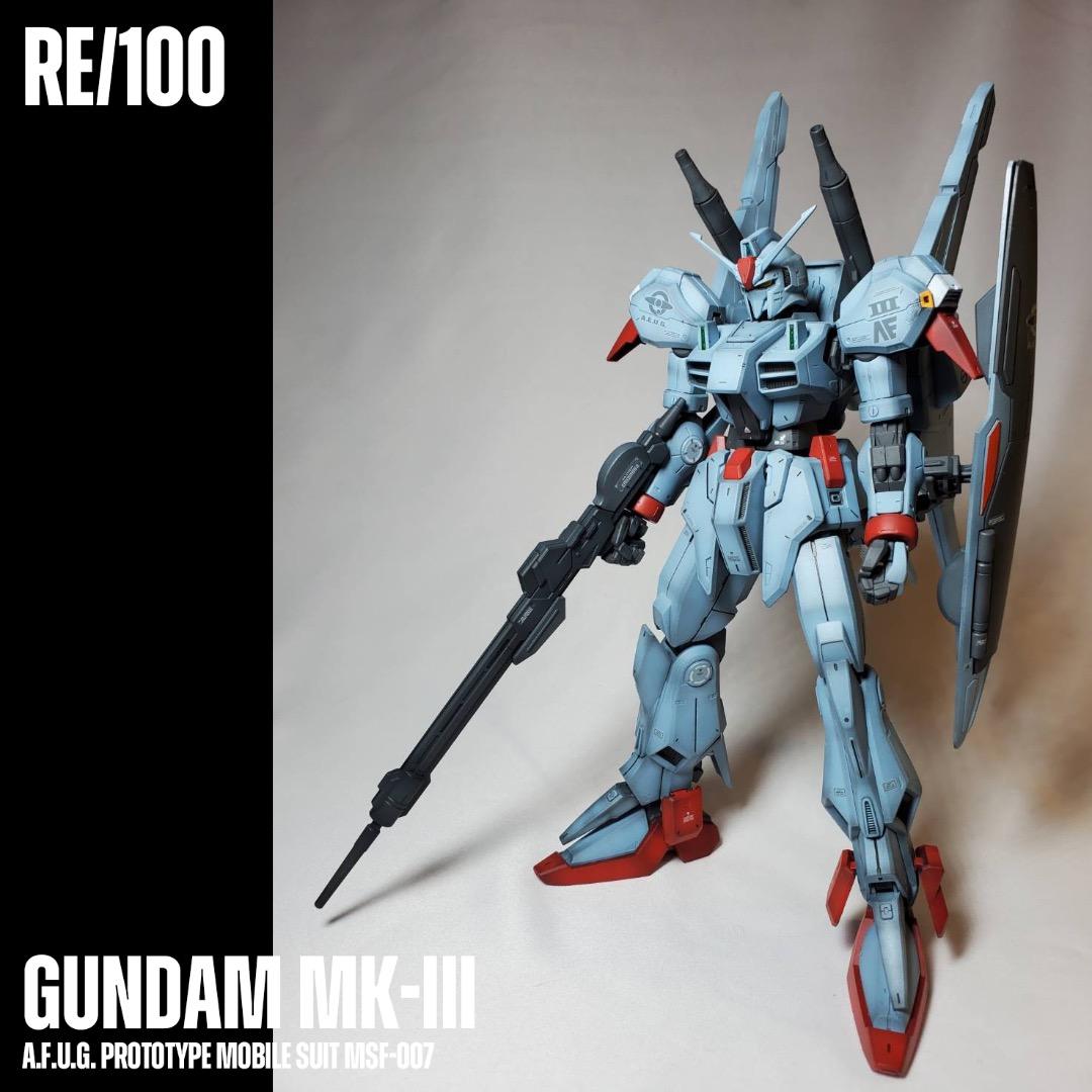 RE/100 ガンダムMk-Ⅲ 塗装済完成品
