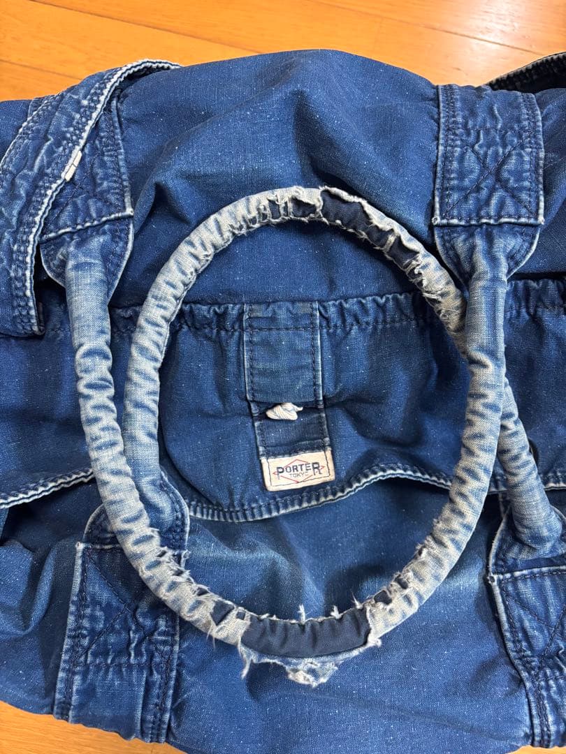 スペシャル]初期 PORTER 吉田カバン デニムボストンバッグ 藍染 - メルカリ