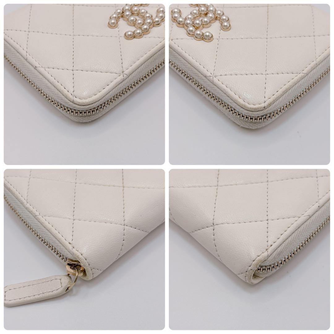 最安値 CHANEL シャネル マトラッセ COCOパール ジップパース