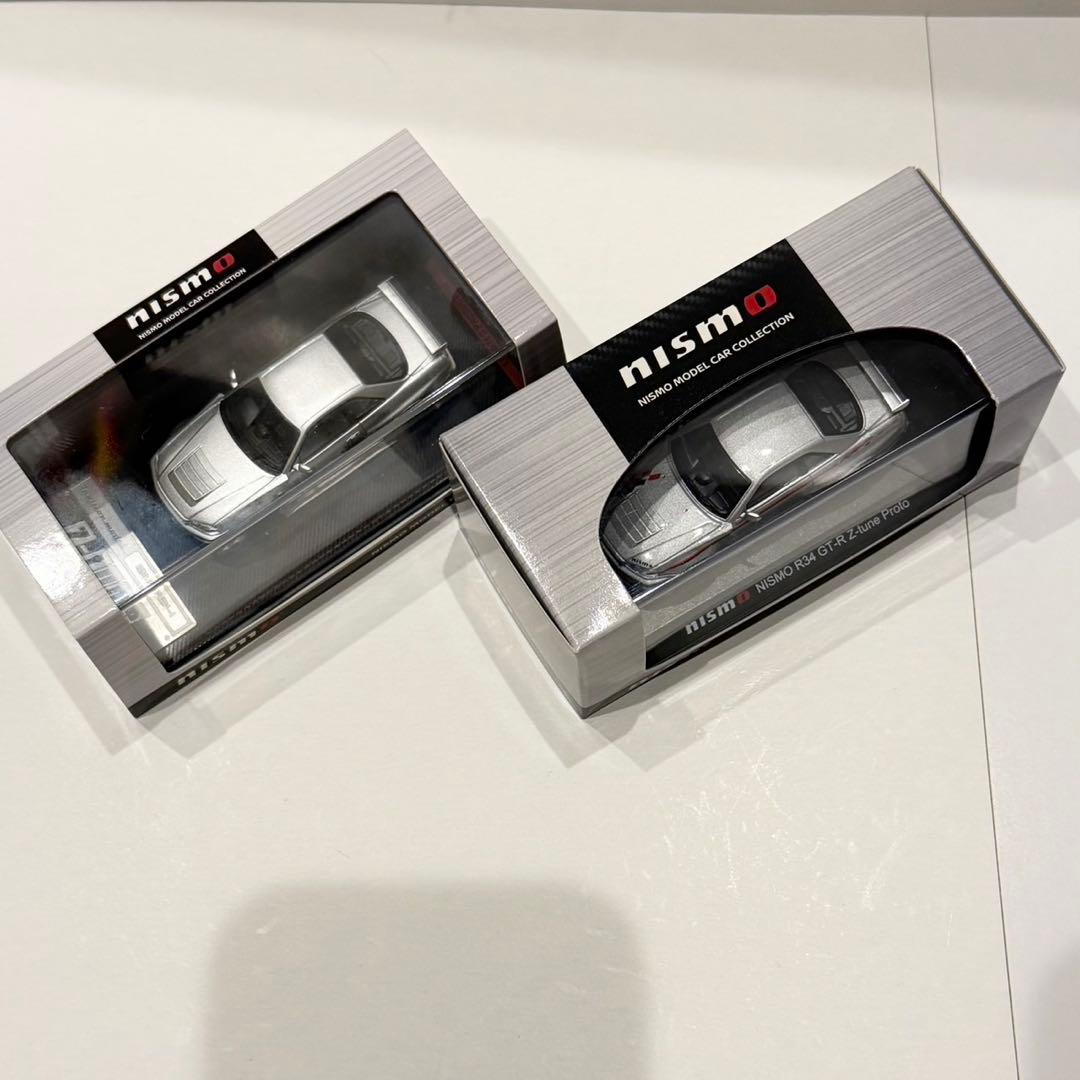 Nismo R34 GT-R Z-tune/1:64スケール/シルバー仕上げ