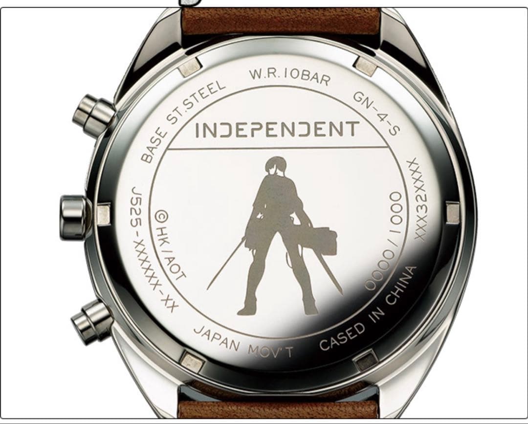 進撃の巨人 INDEPENDENT 10周年 コラボウォッチ リヴァイモデル